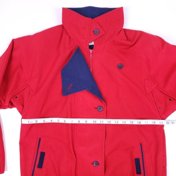 Vintage red contrast lined light jacket - Picture 7 of 10